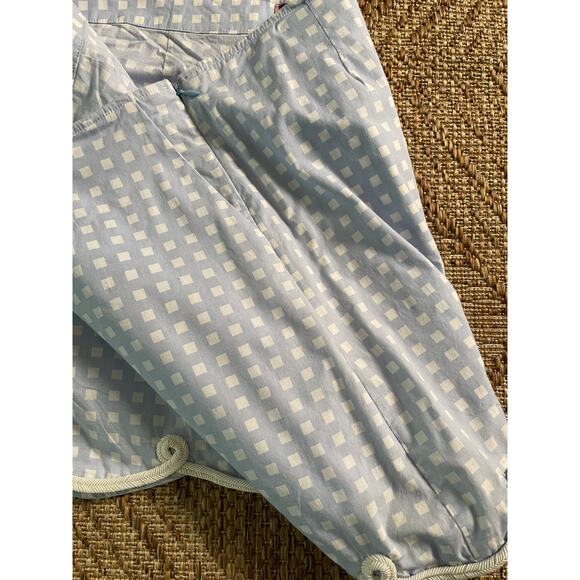 Gofltini sport golf skort Blue & White picnic pattern with edging SZ 10 - Picture 7 of 8